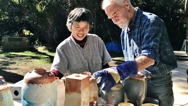 Glenbervie Pottery ceramic artists Jin Ling and Greg Barron